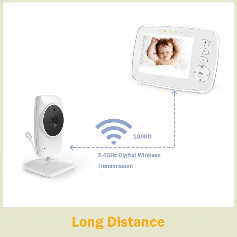 Wireless Baby Monitor with Night Vision Two Way Talk and Security Camera