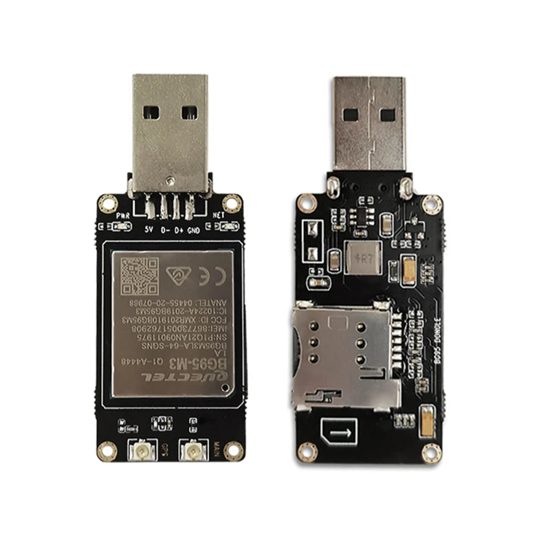 USB Cellular Modem with SIM Slot and GNSS Antenna