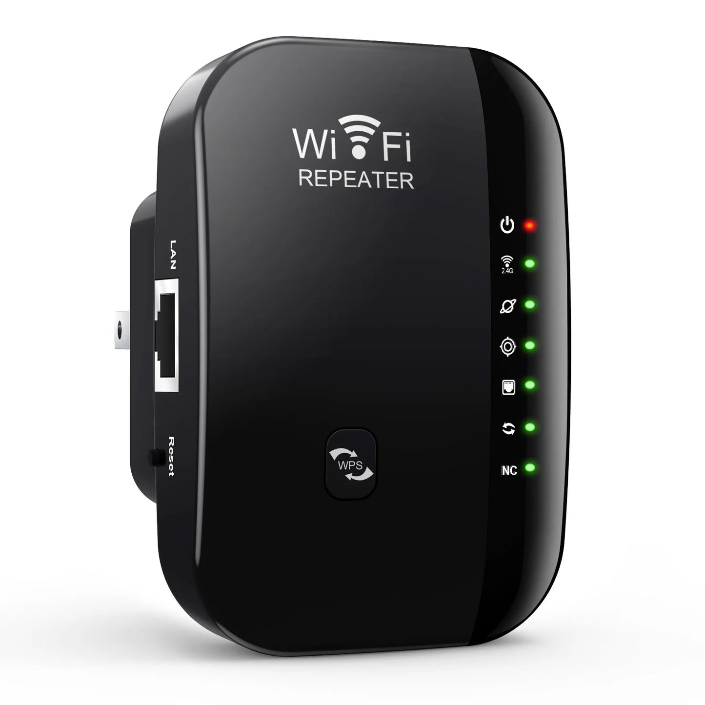 300Mbps WiFi Repeater Wireless Range Extender with 7 LED Indicators for PC