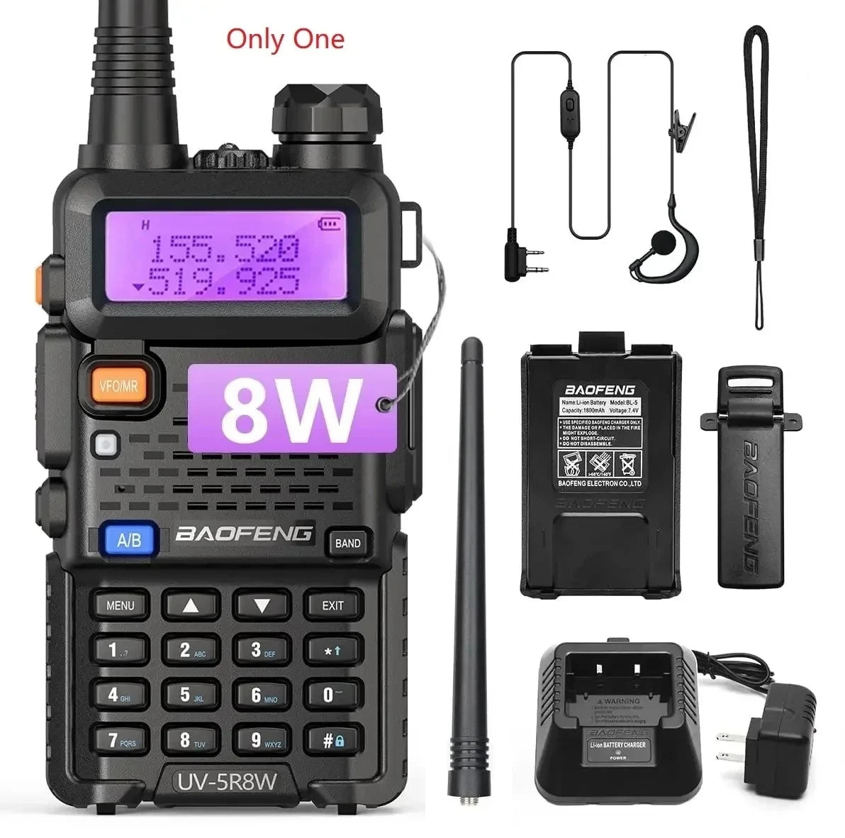 Dual Band Long Range Walkie Talkie with Powerful Output