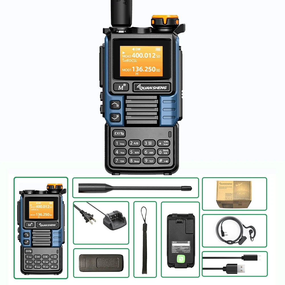 Upgraded Air Band Radio with Dual Band and Type C Charging