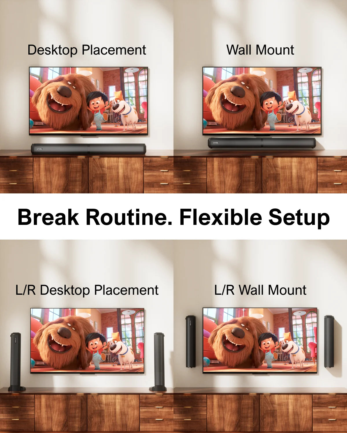 Ultimea Soundbar with Subwoofer Detachable Bluetooth Home Theater Speaker - Home Smart Direct