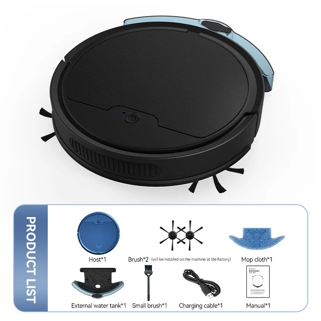 3 in 1 Smart Sweeping and Vacuuming Robot Cleaner