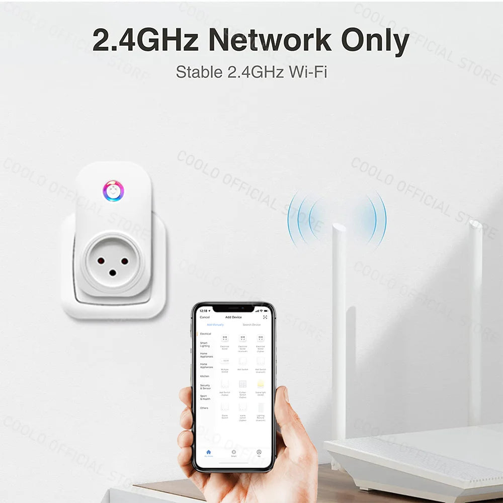 WiFi Smart Plug with Power Monitoring and App Control