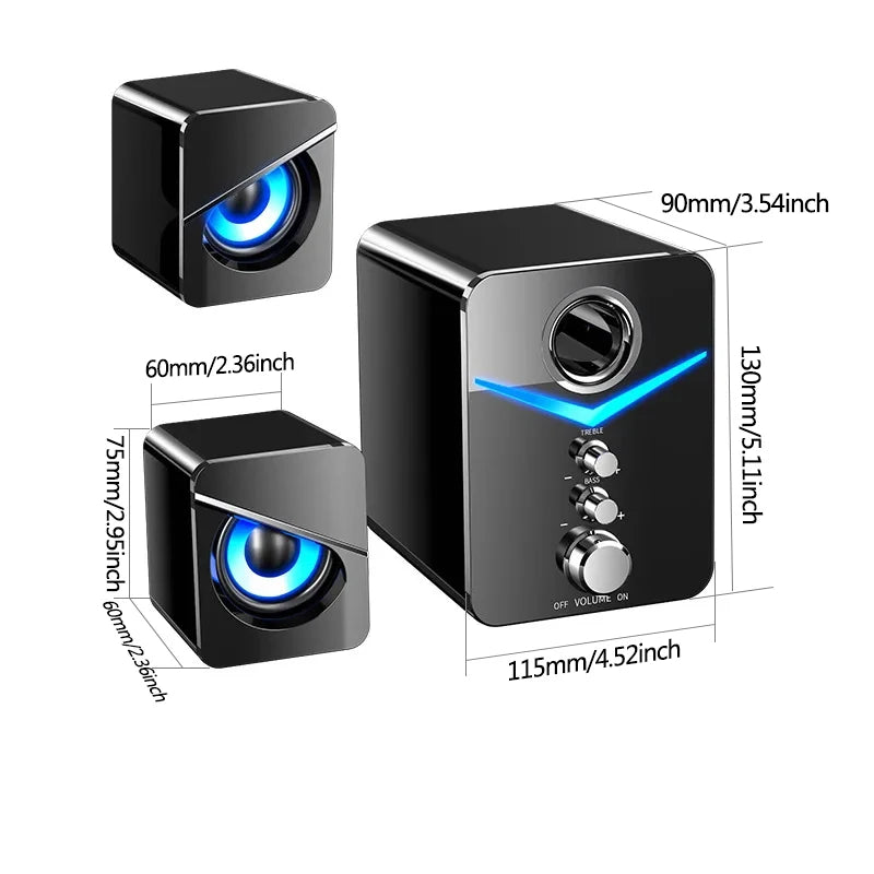 Home Theater Bass Subwoofer Portable Desktop Speaker - Home Smart Direct