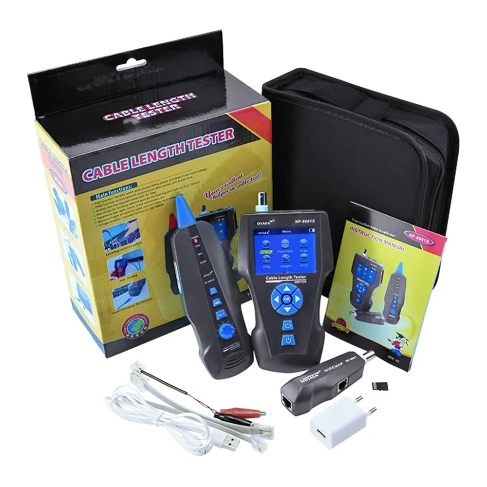 NOYAFA NF-8601S Multifunction TDR Ethernet Cable Tester RJ45 RJ11 BNC PoE