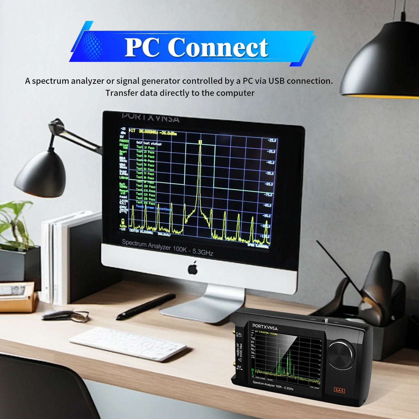 Multi Functional Spectrum Analyzer with Portable Design