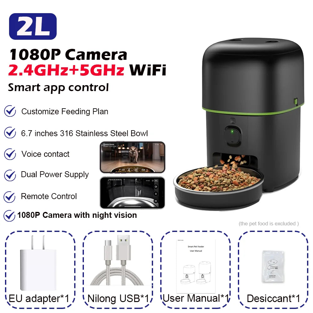 Automatic Cat Feeder with Camera and App Control