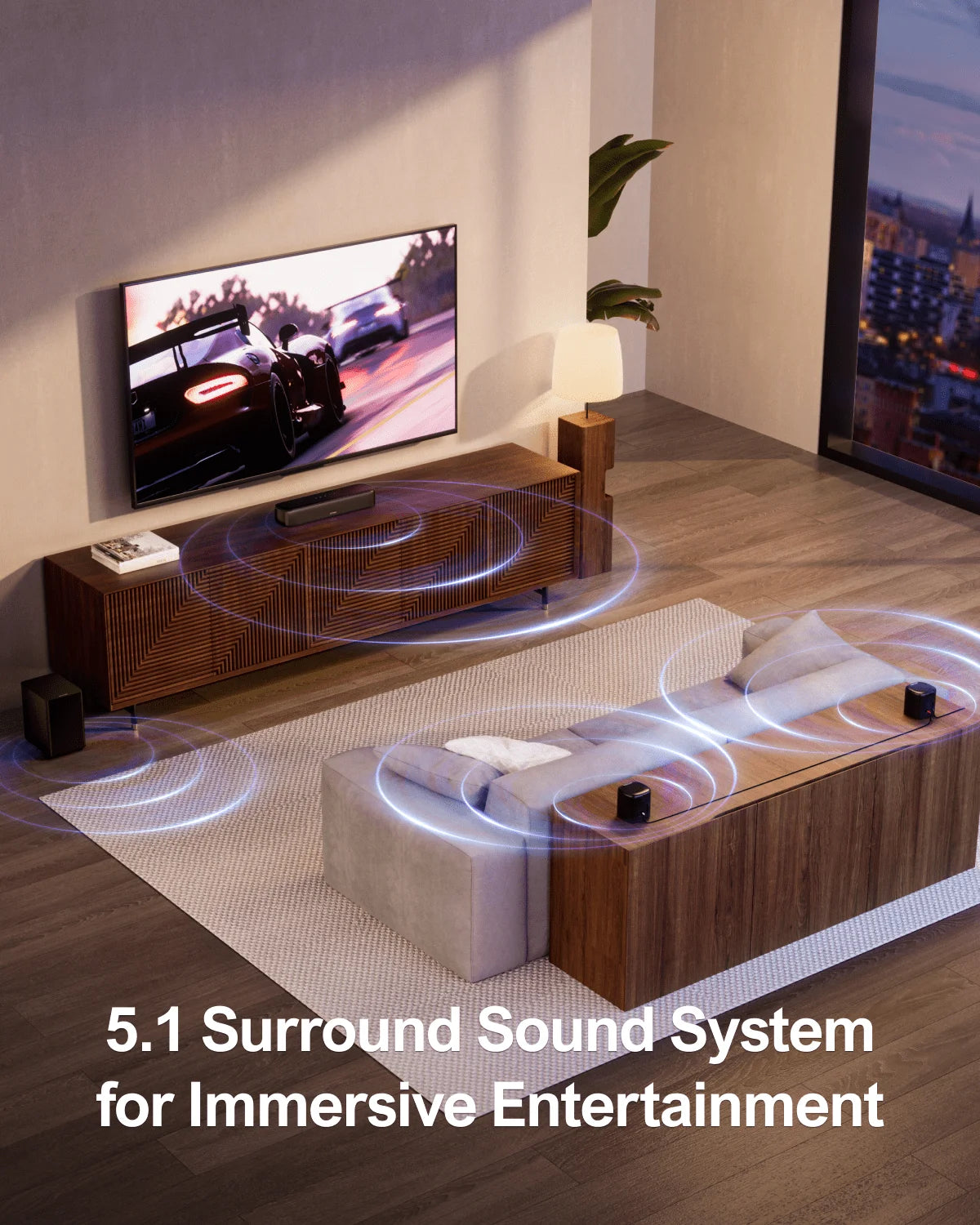 Surround Sound Bar for Smart TV with App Control - Home Smart Direct
