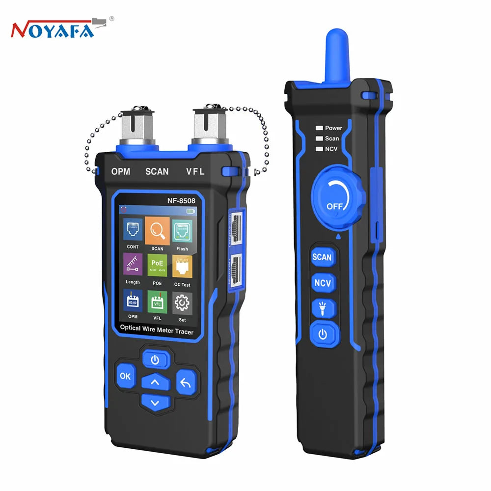 NOYAFA NF-8508 Network Cable Tester LCD Rechargeable Wire Tracker PoE Checker
