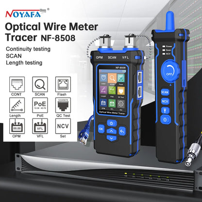 NOYAFA NF-8508 Network Cable Tester LCD Rechargeable Line Finder PoE