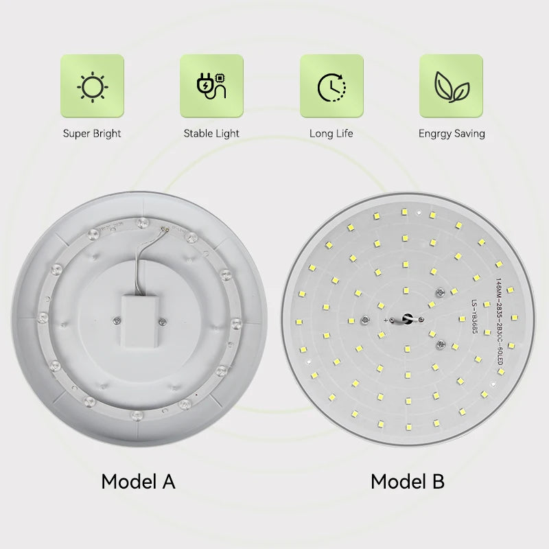 Modern LED Ceiling Light Waterproof Ultra Thin Round Lamp - Home Smart Direct