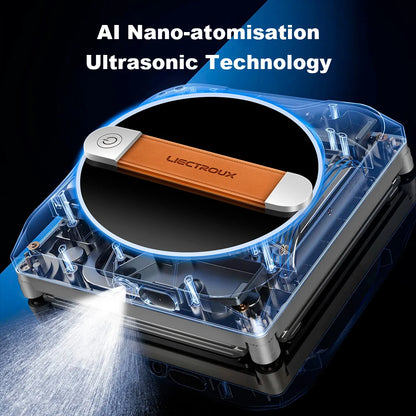 Window Vacuum Cleaning Robot with Spray and App Control