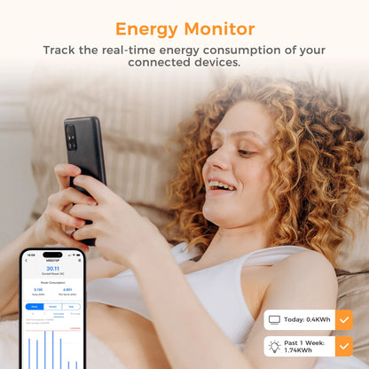Smart Plug WiFi Socket with Power Monitoring and Voice Control