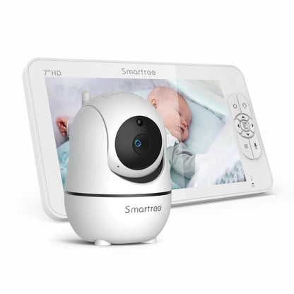 Split Screen Video Baby Monitor with Dual Cameras and Remote Control