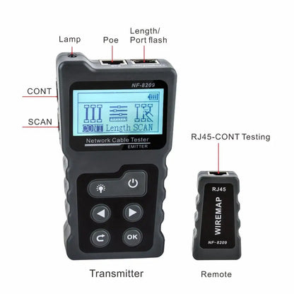 NOYAFA NF-8209 RJ45 Cable Tracker POE Network Wire Checker UTP Tester