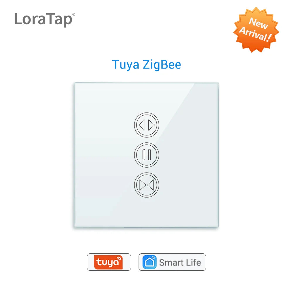 Tuya Smart Life ZigBee 3.0 Curtain Blind Switch for Roller Shutter Tubular motor Google Home Alexa Voice Control Smart Home MQTT - Home Smart Direct