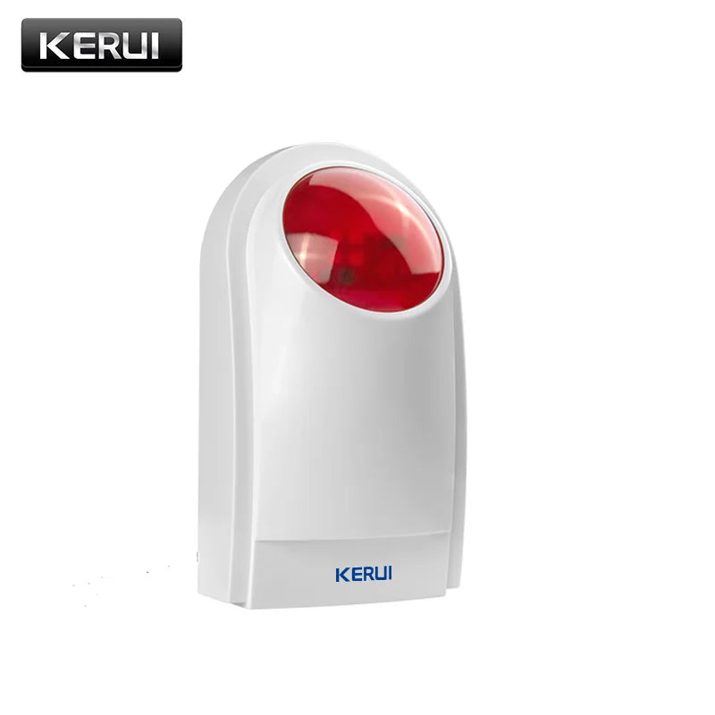 KERUI J008 110dB Indoor Outdoor Wireless Flashing Siren Strobe Light Sensor For Home Garge Alarm Security System - Home Smart Direct