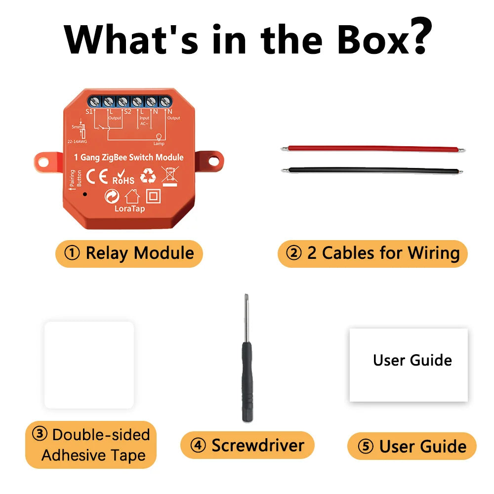 LoraTap Tuya ZigBee 3.0 Light Relay Module Smart Life Google Home Alexa App Remote Control Devices Timer Work with Zigbee2MQTT - Home Smart Direct