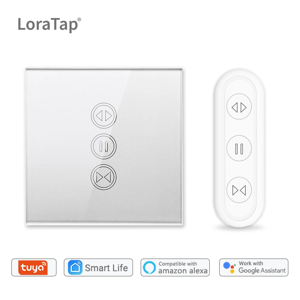 WiFi Roller Shutter Curtain Switch in Silver Finish