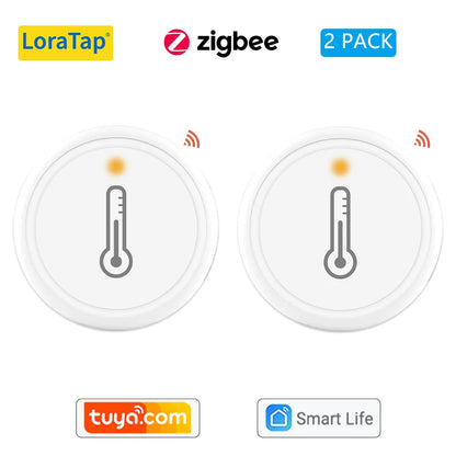Tuya ZigBee 3.0 Wireless Temperature and Humidity Sensor Works with Home Assistant Smart Life DIY Google Alexa Echo Automation - Home Smart Direct