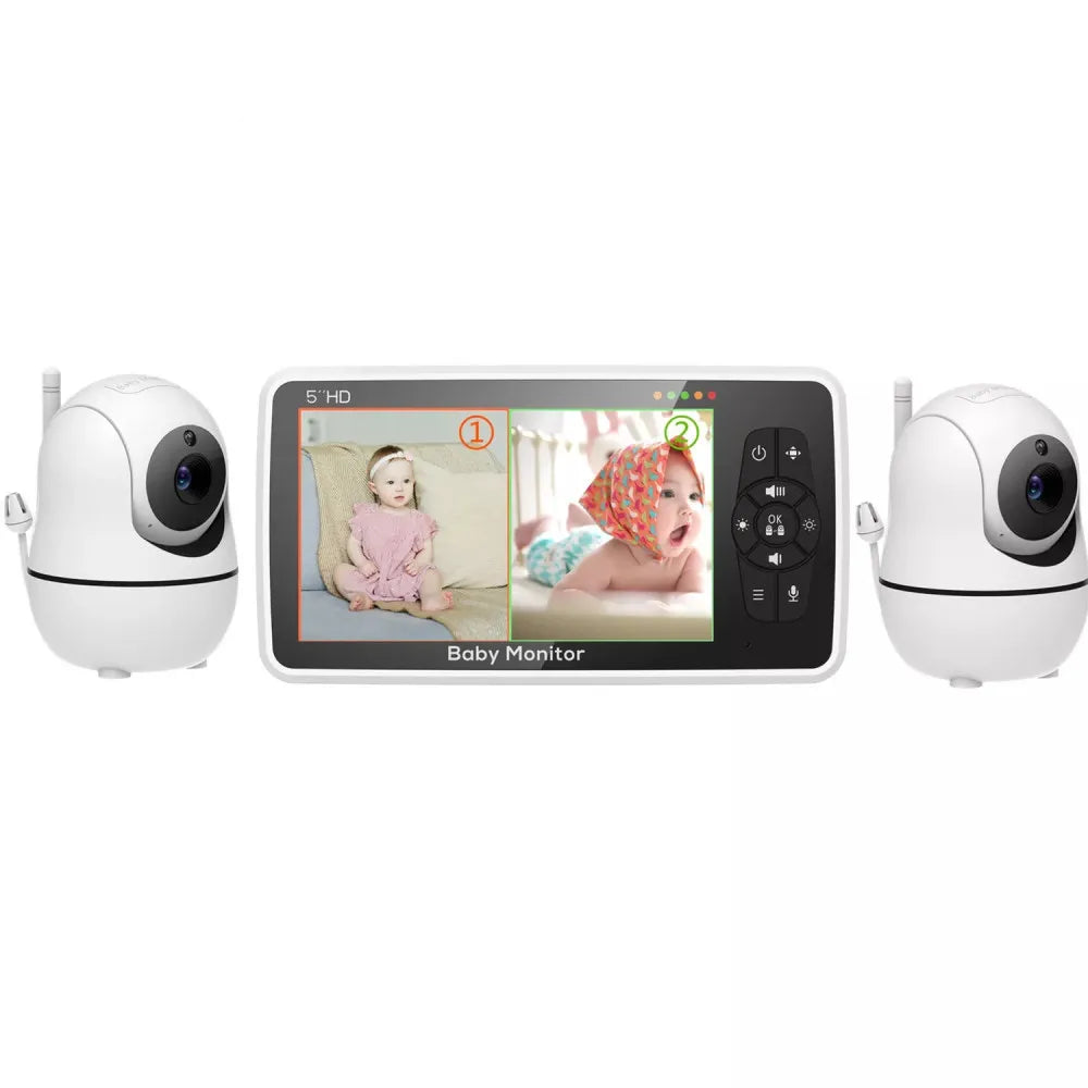 Video Baby Monitor with Dual Cameras Night Vision and Two Way Audio