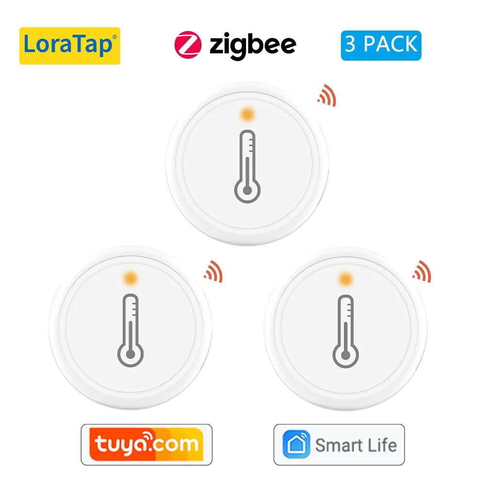 Tuya ZigBee 3.0 Wireless Temperature and Humidity Sensor Works with Home Assistant Smart Life DIY Google Alexa Echo Automation - Home Smart Direct