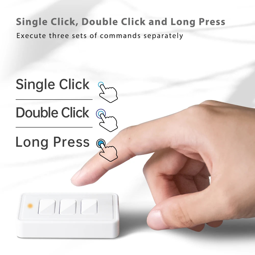 Tuya ZigBee 3.0 Wireless US 3 Gang Remote Control Switch Compatible with Smart Life Home Assistant Zigbee2MQTT DIY - Home Smart Direct