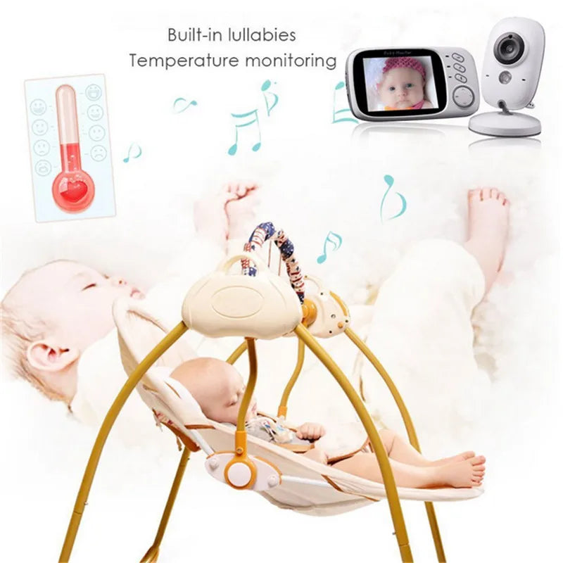 Wireless Baby Monitor with LCD Screen Two Way Talk and Babysitter Camera