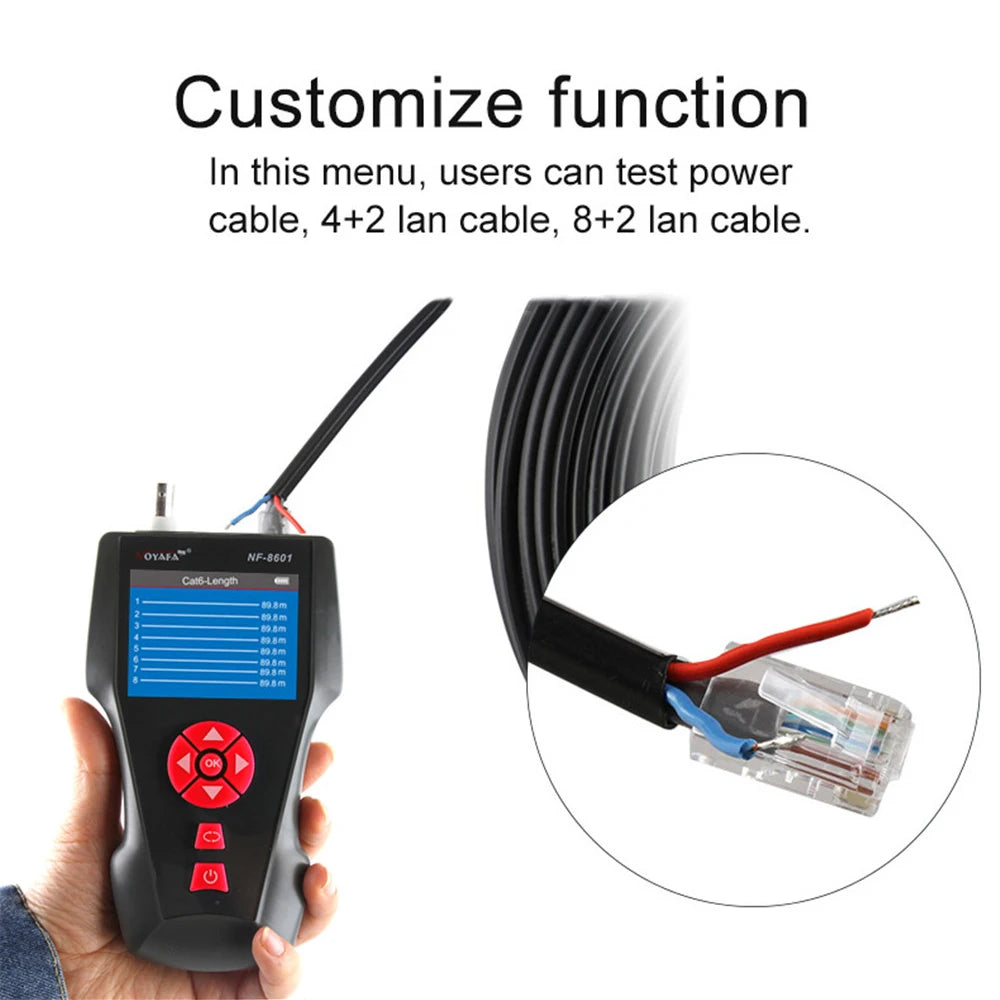 NOYAFA NF-8601W Multifunction Network Cable Tester RJ45 RJ11 BNC PoE