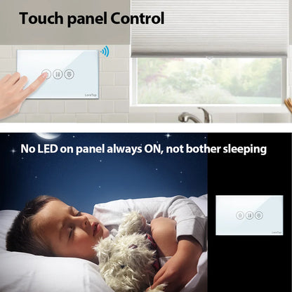 Smart RF WiFi Curtain Switch for Motorized Blinds