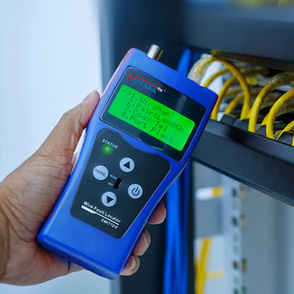 Network Cable Tester with Length Measurement and Wire Tracking