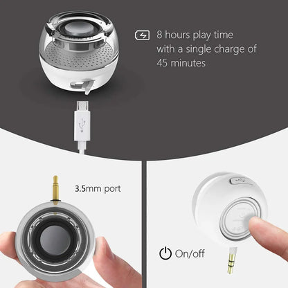 Mini Wireless Bluetooth Crystal Speaker with Surround Sound - Home Smart Direct