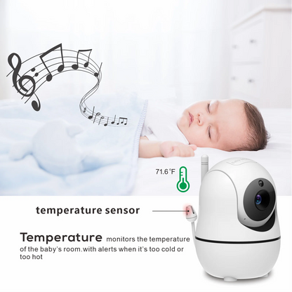 Video Baby Monitor with Dual Cameras Night Vision and Two Way Audio