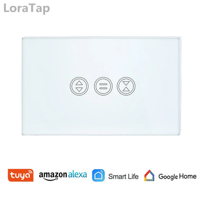 WiFi Curtain Switch Touch Panel Tuya App Remote Control Electrical Roller Shutter Blind Voice Control Google Home Alexa Echo DIY - Home Smart Direct