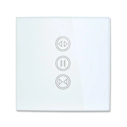 WiFi Curtain Switch Touch Panel Tuya App Remote Control Electrical Roller Shutter Blind Voice Control Google Home Alexa Echo DIY - Home Smart Direct