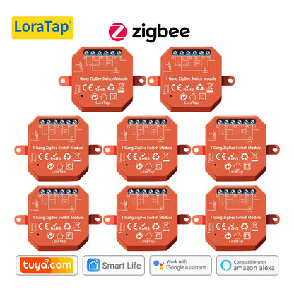 LoraTap Tuya ZigBee 3.0 Light Relay Module Smart Life Google Home Alexa App Remote Control Devices Timer Work with Zigbee2MQTT - Home Smart Direct