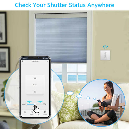 Tuya Smart Life ZigBee 3.0 Curtain Blinds Switch and Remote for Roller Shutter Google Home Alexa Voice Control Automation MQTT - Home Smart Direct