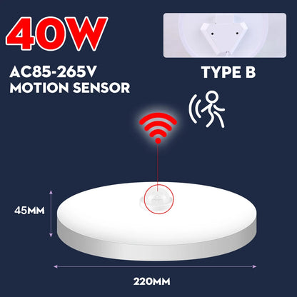 LED Motion Sensor Ceiling Lamp for Stairs Garage or Home Use - Home Smart Direct