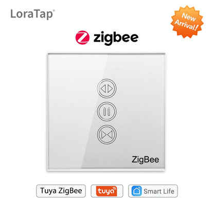 Tuya Smart Life ZigBee 3.0 Sliver Curtain Blind Switch for Roller Shutter Electric motor Google Home Alexa Echo Voice Control - Home Smart Direct