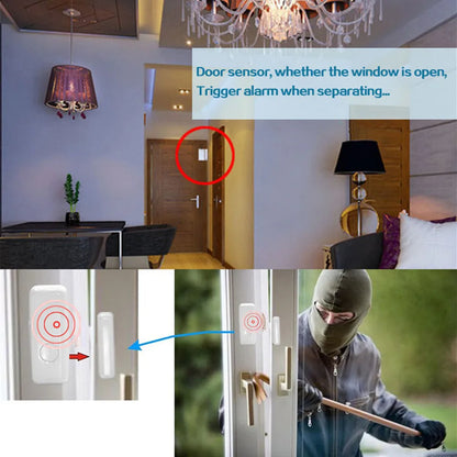 433mhz While Wireless Smart Open Window  to Home Alarm App Notification Alerts - Home Smart Direct