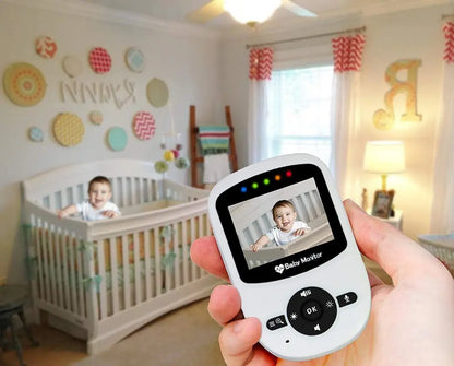 Wireless Video Baby Monitor with Night Vision and Temperature Sensor