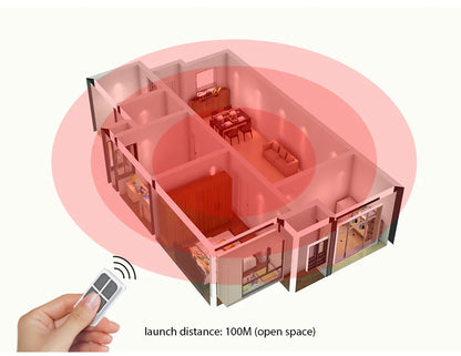 KERUI Wireless High-Performance Portable Remote Control 4 Buttons Keychain For WIFI GSM PSTN Home Security Alarm System - Home Smart Direct