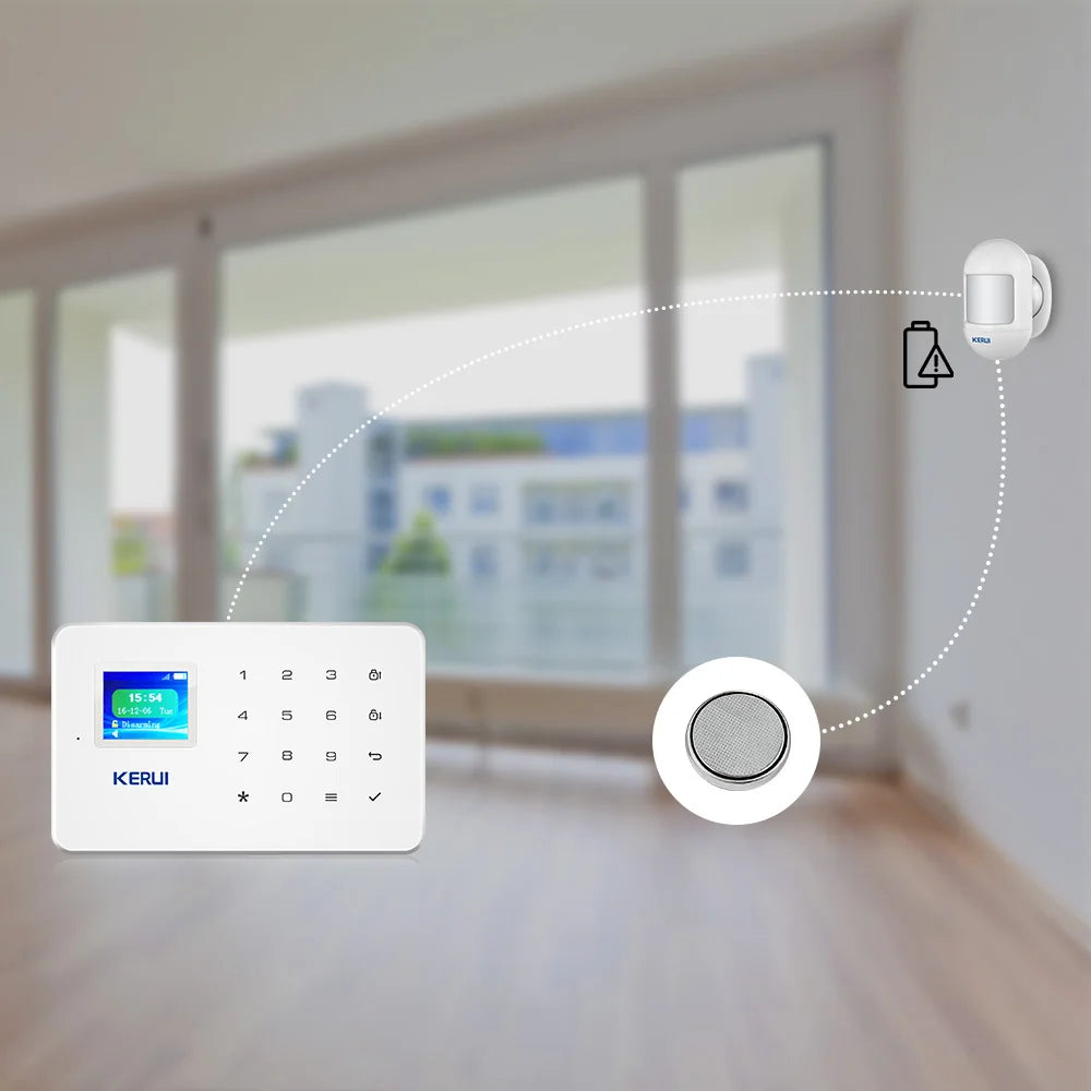 KERUI Wireless Mini PIR Motion Sensor Alarm Detector With magnetic swivel base For G18 W18 Home Security Alarm System - Home Smart Direct