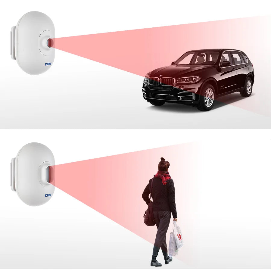 KERUI P861 Waterproof PIR Motion Sensor Detector For KERUI Wireless Security Alarm Driveway Garage Burglar Alarm - Home Smart Direct