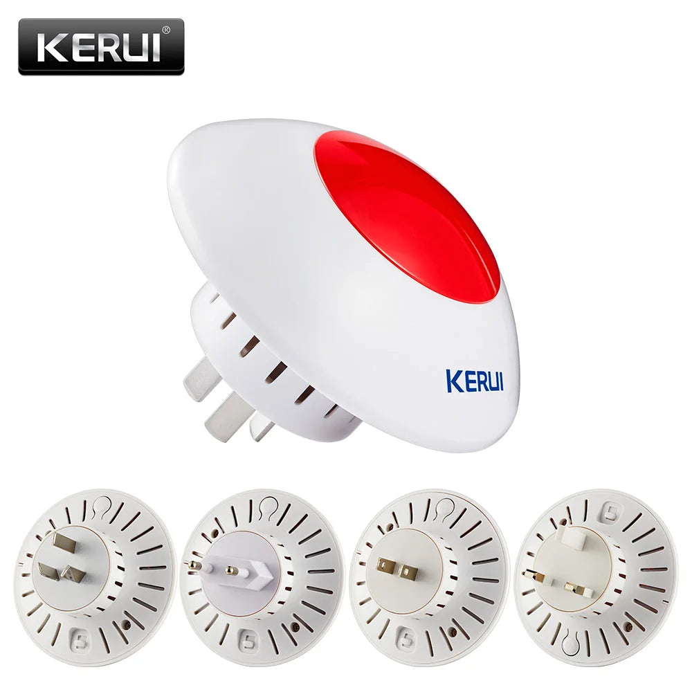 KERUI J009 Loud Indoor Siren Wireless Flashing Siren Alarm Horn Red Light Strobe Siren For GSM Home and Business Alarm Security - Home Smart Direct