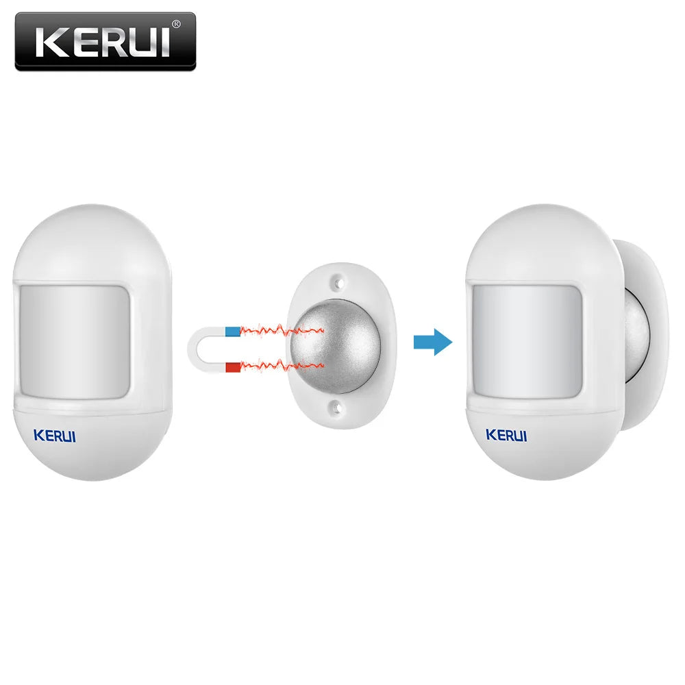 KERUI Wireless Mini PIR Motion Sensor Alarm Detector With magnetic swivel base For G18 W18 Home Security Alarm System - Home Smart Direct