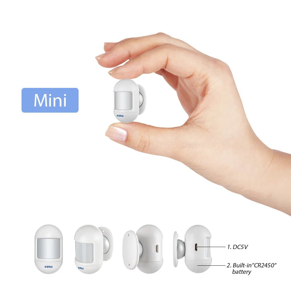 KERUI Wireless Mini PIR Motion Sensor Alarm Detector With magnetic swivel base For G18 W18 Home Security Alarm System - Home Smart Direct