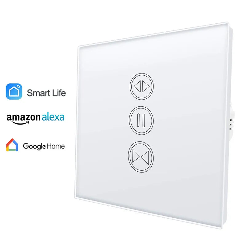 Smart Curtain Roller Shutter Touch Switch with Voice Control
