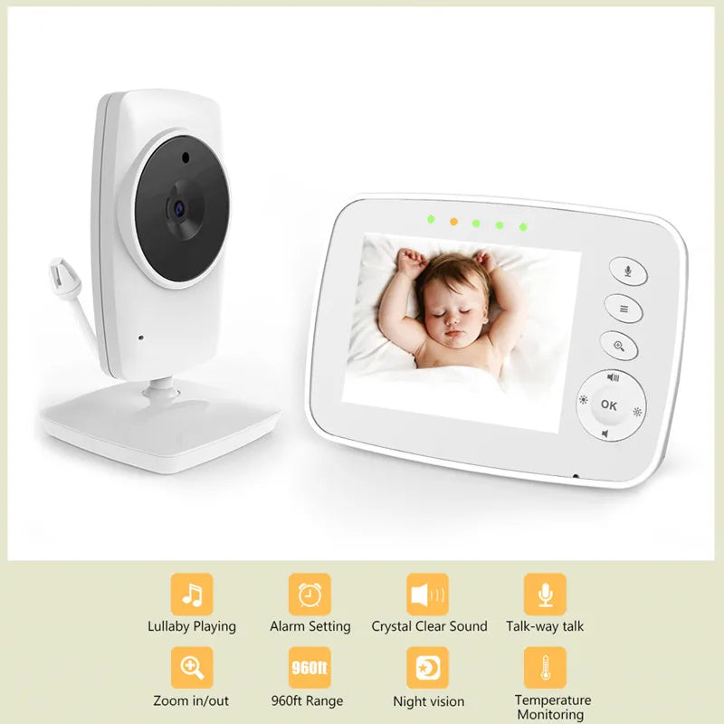 Wireless Baby Monitor with Night Vision Two Way Talk and Security Camera